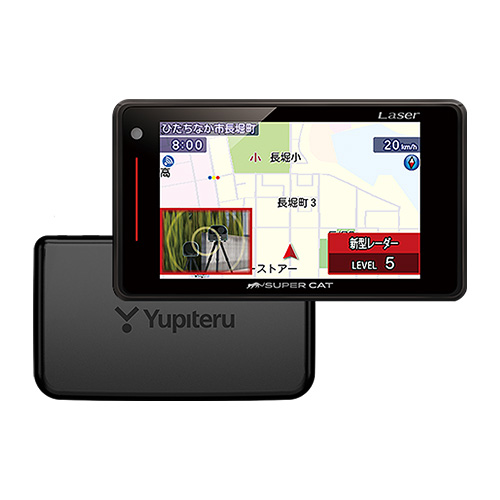 ユピテルGPS内蔵レーザー＆レーダー探知機 無線LANカード付属！保証 