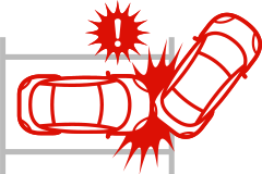 駐車中の衝撃を検知して記録 前後2カメラドライブレコーダー DRY-TW7550d