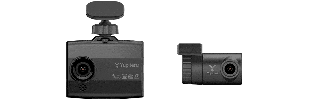 市場 中古 YUPITERU 未使用 スマートフォン連動前後2カメラドライブ 