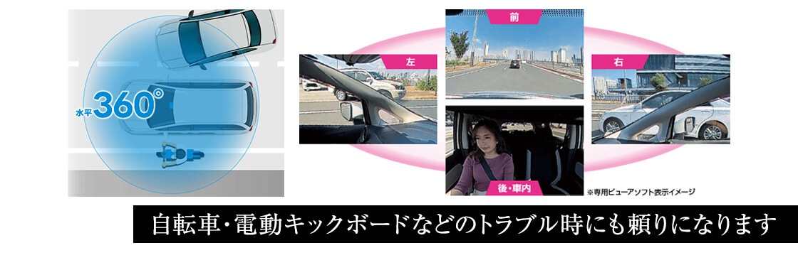 駐車監視記録をより高度に】marumie(マルミエ)Y-121AI 360°ドライブ