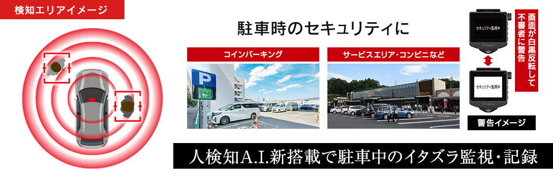 駐車監視記録をより高度に】marumie(マルミエ)Q-50AIp 360°ドライブ