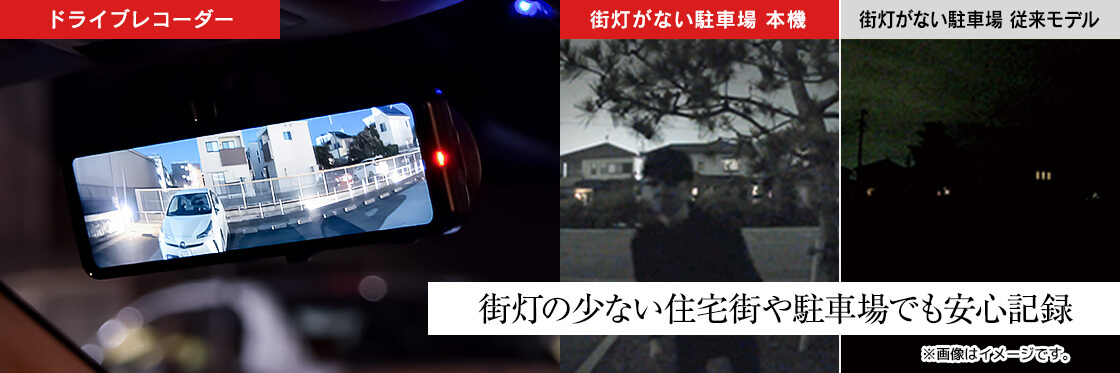 NV-8000M｜暗視カメラ搭載デジタルインナーミラー＋前後2カメラ