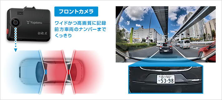 全方面3カメラドライブレコーダー marumie Y-3300