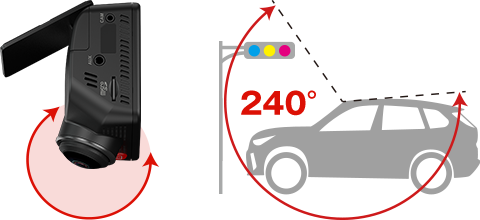 全周囲360°&リアカメラドライブレコーダー Q-33R