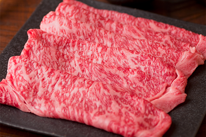さの萬牛熟成ロースすき焼き