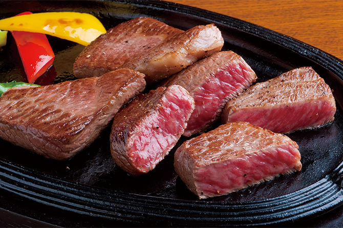 さの萬牛熟成厚切りミニステーキ
