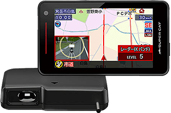 SUPER CAT レーザー＆レーダー探知機 YK-3000L