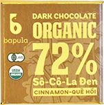 オーガニックシナモンダークチョコレート 72％